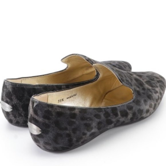Jimmy Choo Venetian-Style Loafers in Printed Suede with Rubber Soles - Picture 3 of 7